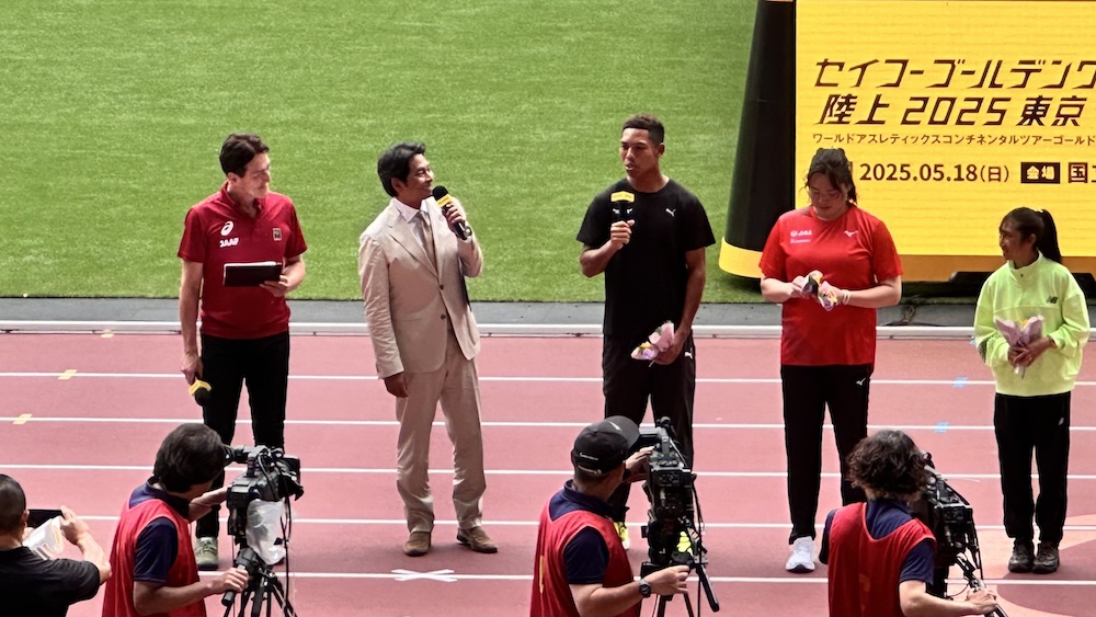 織田裕二とサニブラウン セイコーゴールデングランプリ
